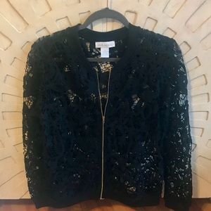Women’s Medium Black Mesh Cover Up/Jacket (NWOT)